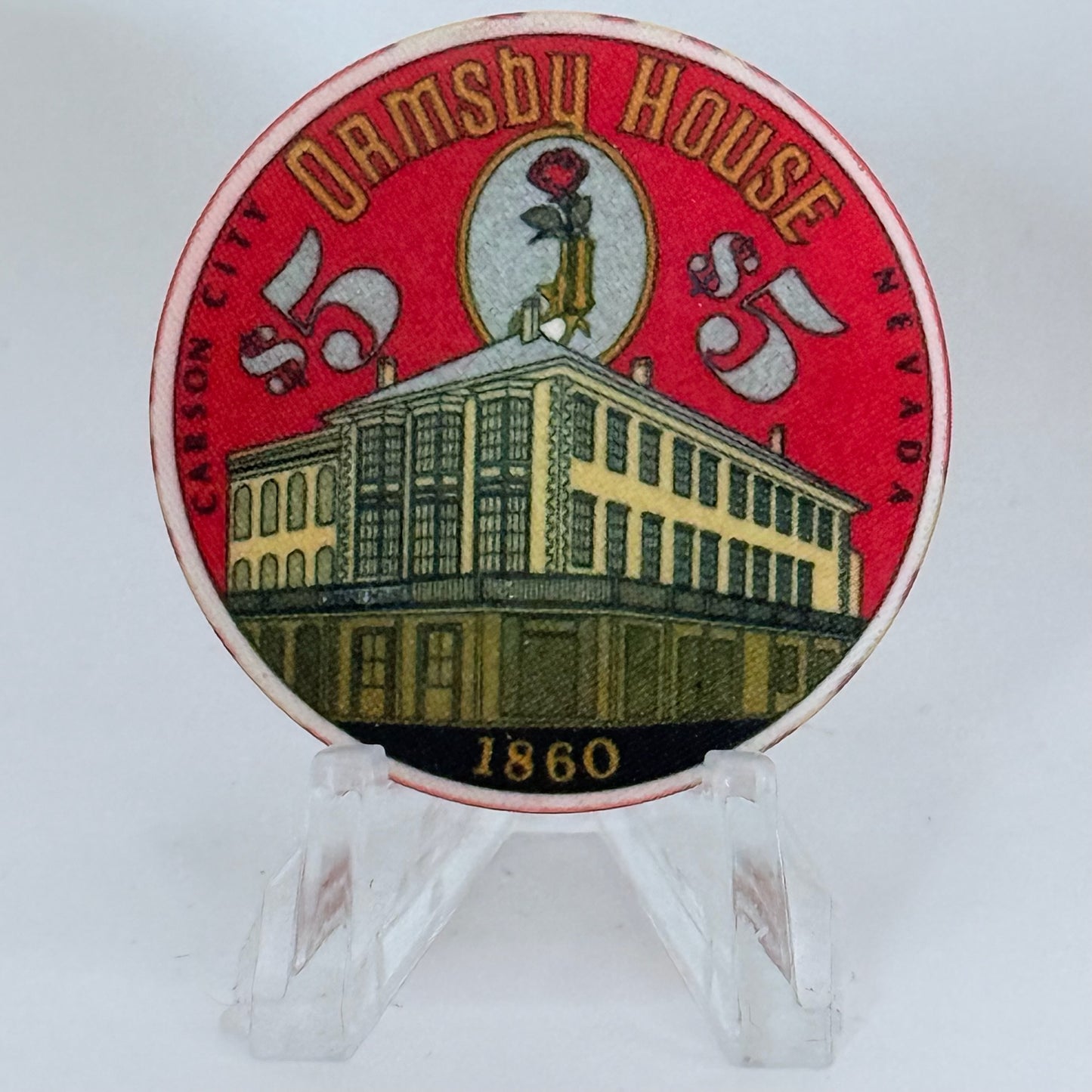Ormsby House Carson City Nevada 1991 $5 Casino Chip N6207