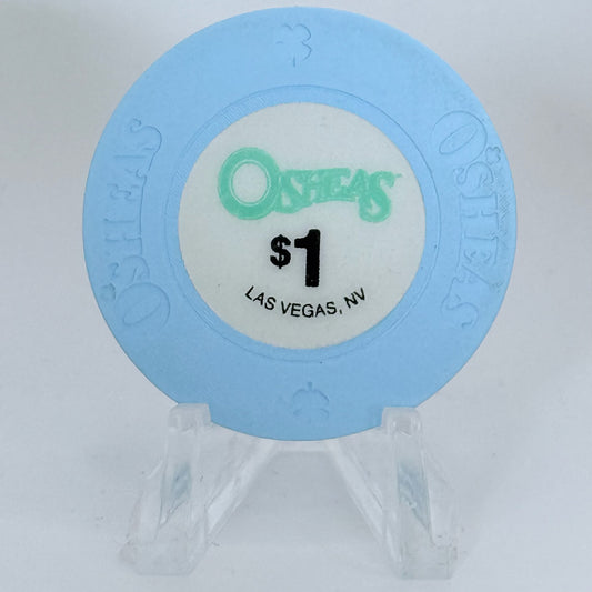 O'Sheas Las Vegas Nevada 1989 $1 Casino Chip E1727