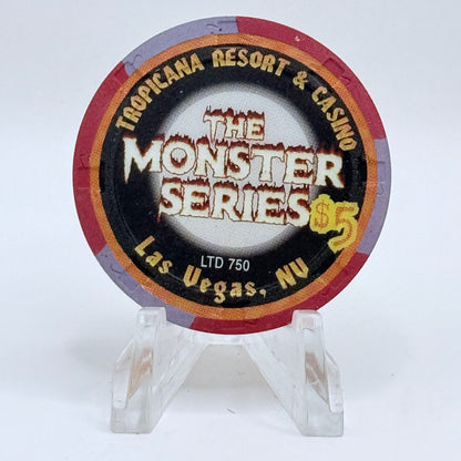 Tropicana Hotel Casino Las Vegas Nevada 1999 Halloween Series "The Mummy" $5 Chip V5837