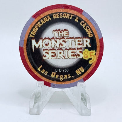 Tropicana Hotel Casino Las Vegas Nevada 1999 Halloween Series "Frankenstein" $5 Chip V5836