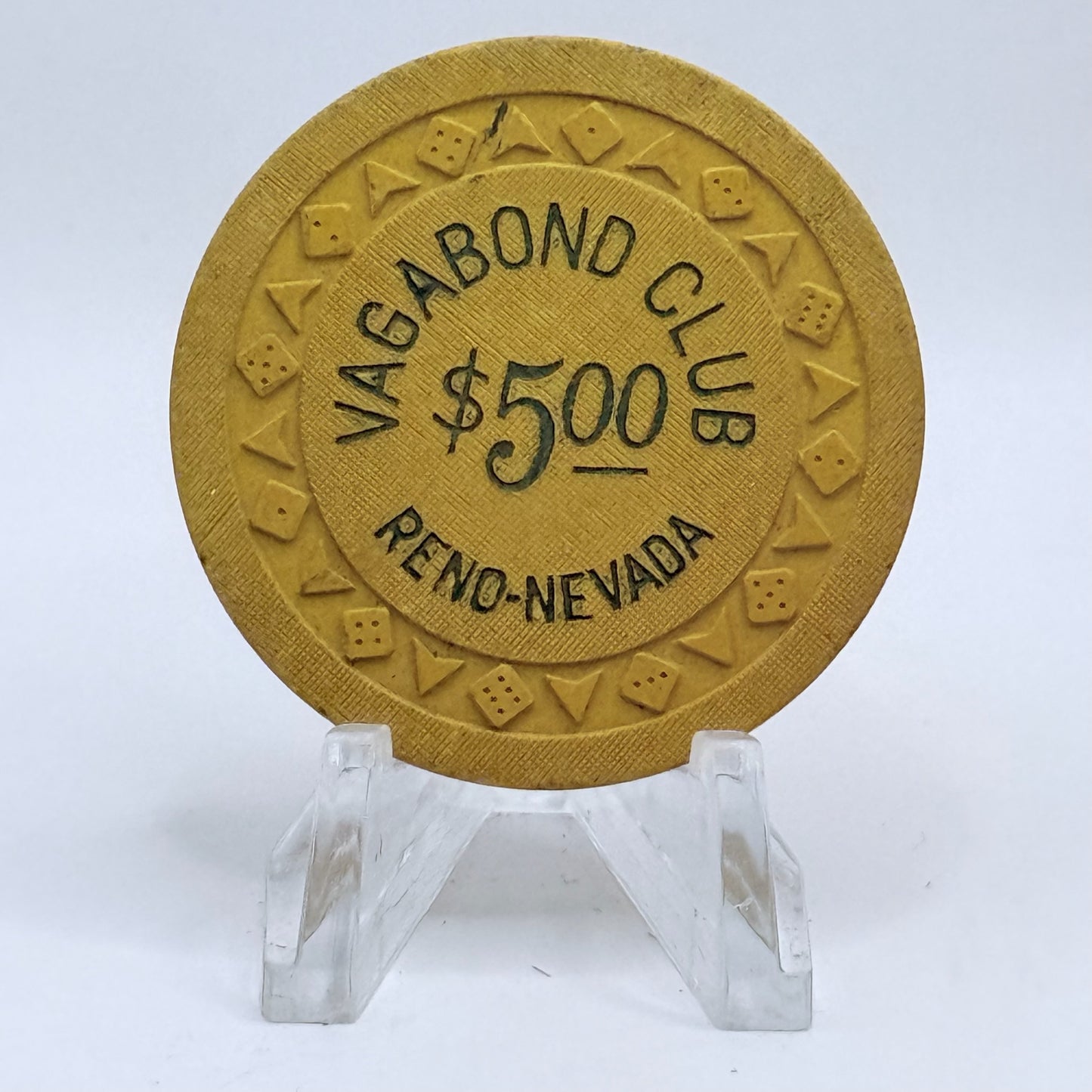 Vagabond Club Reno Nevada 1952 $5 Casino Chip V9940