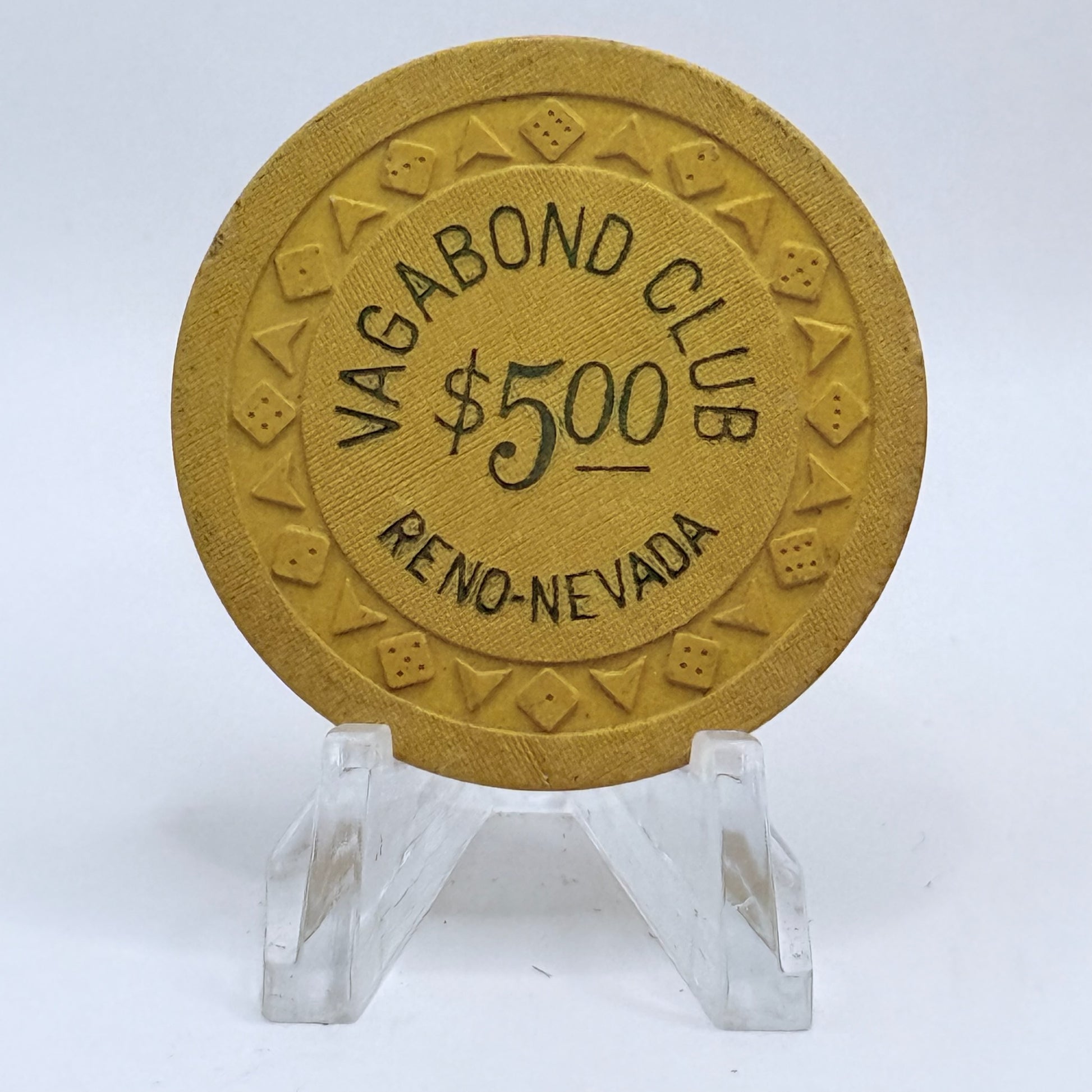 Vagabond Club Reno Nevada 1952 $5 Casino Chip V9940