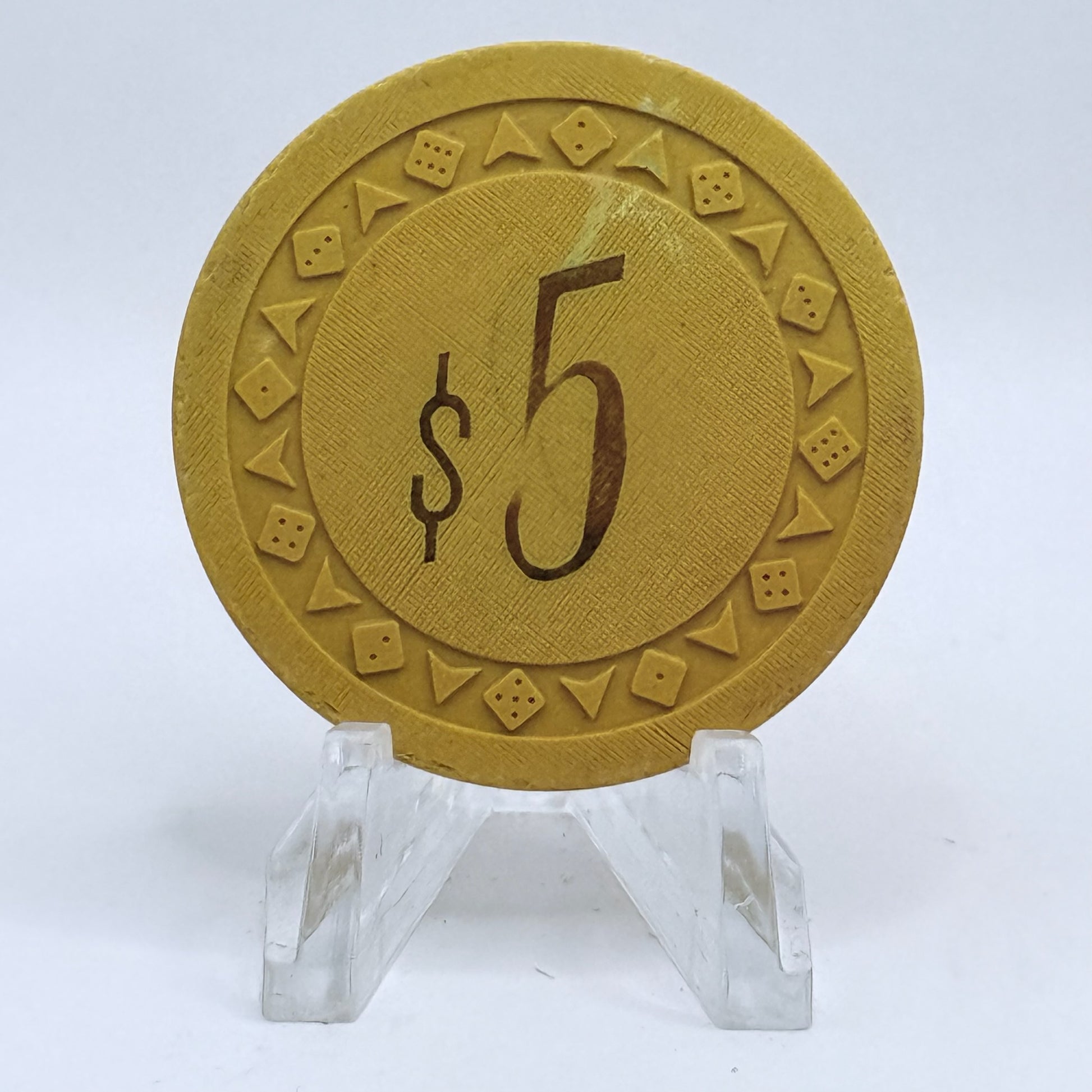 Val Sneed's El Rancho Dio Las Vegas Nevada 1944 $5 Casino Chip V1693