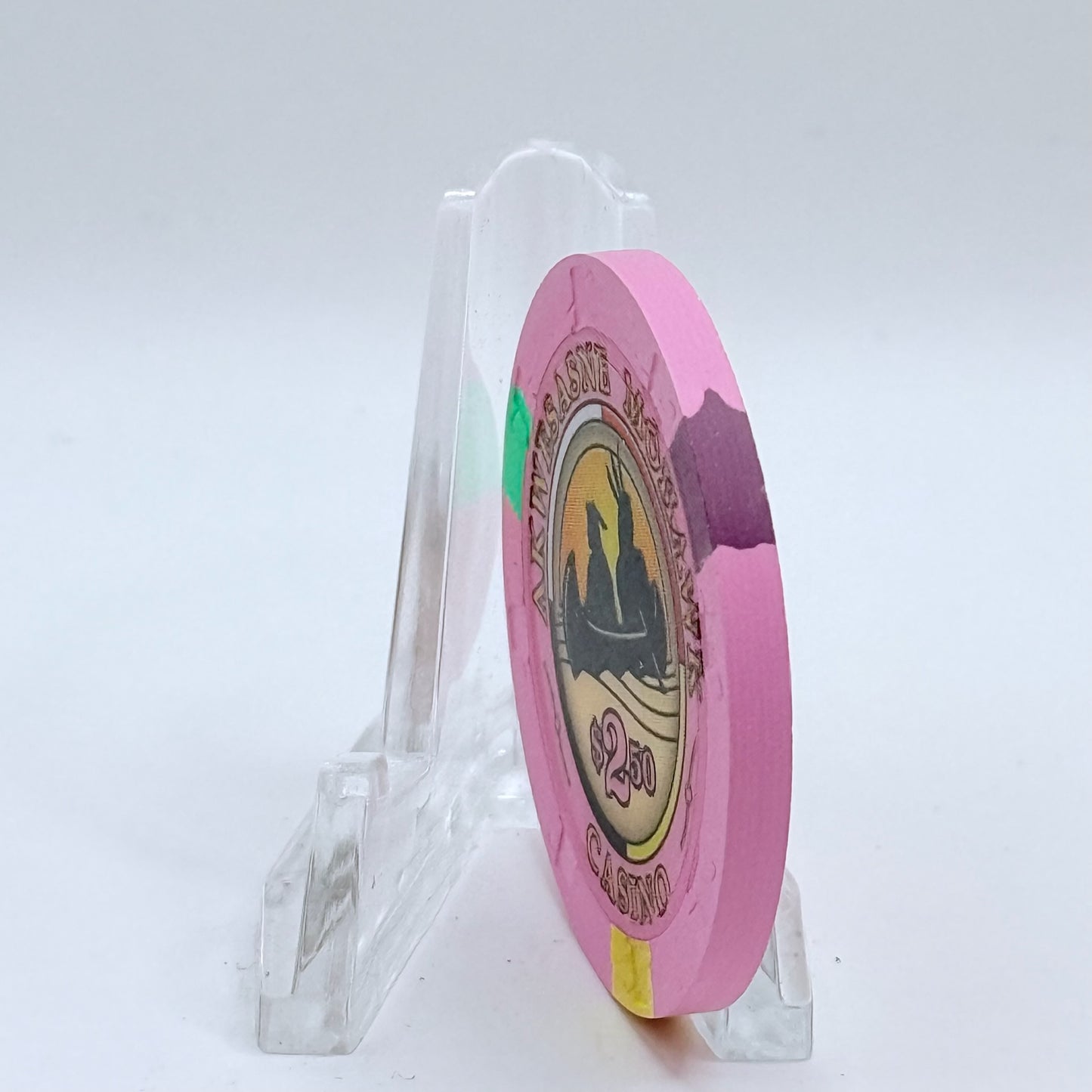 Akwesasne Mohawk Casino Hogansburg New York 1999 $2.50 Casino Chip