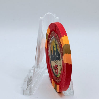 Akwesasne Mohawk Casino Hogansburg New York 1999 $5 Casino Chip