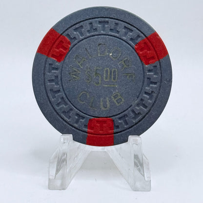 Waldorf Club Reno Nevada 1930s $5 Casino Chip N3400