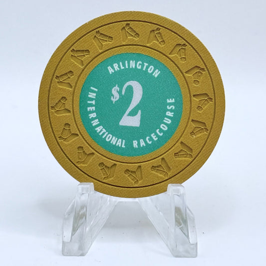 Arlington International Racecourse Arlington Heights Illinois $2 Casino Chip