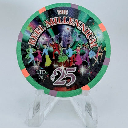 Riviera Las Vegas Nevada 2001 'Reel Millennium' LE $25 Casino Chip V7458