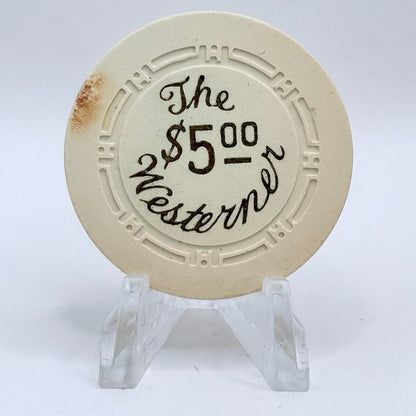 The Westerner Casino Las Vegas Nevada 1951 $5 Casino Chip N4118