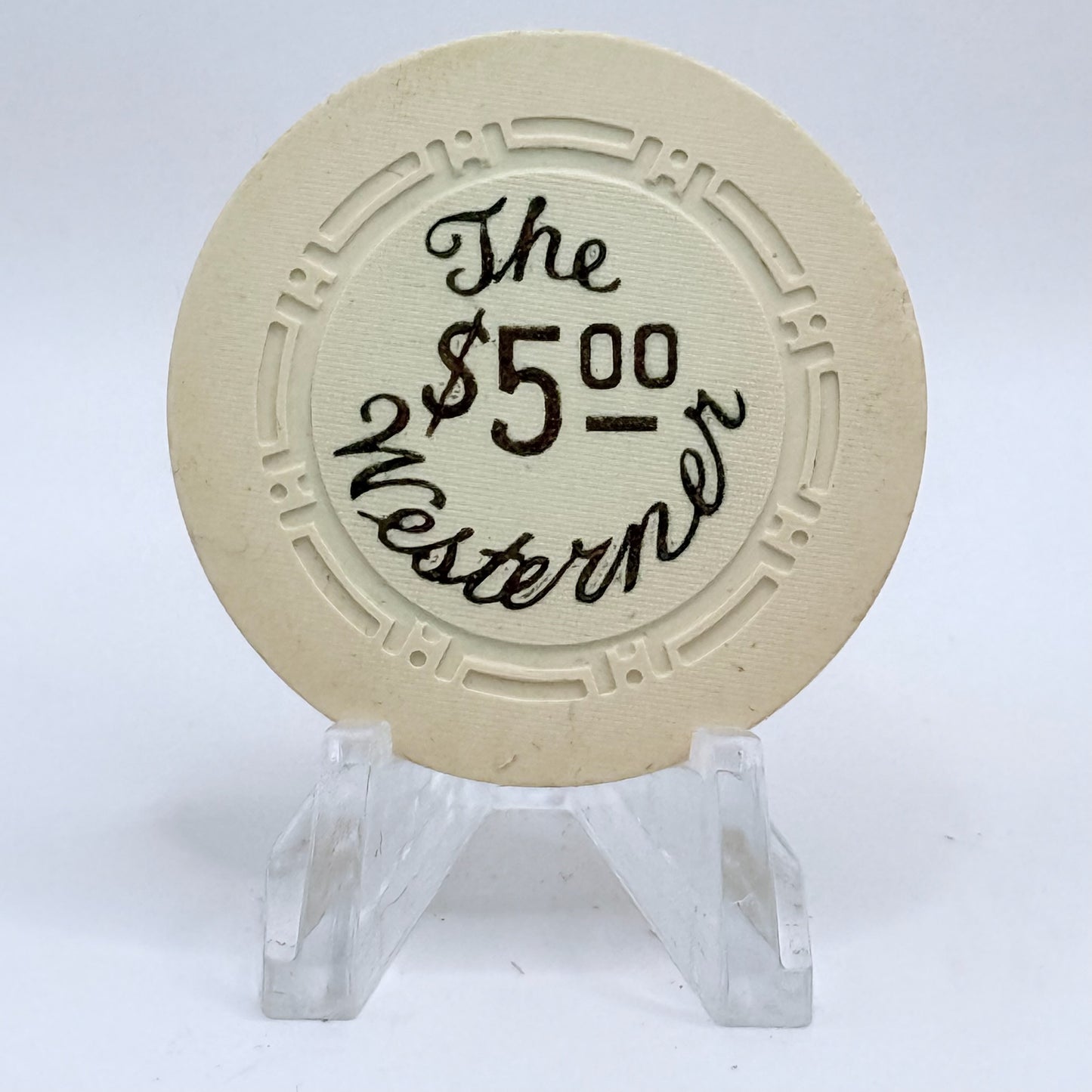 The Westerner Casino Las Vegas Nevada 1951 $5 Casino Chip N4118