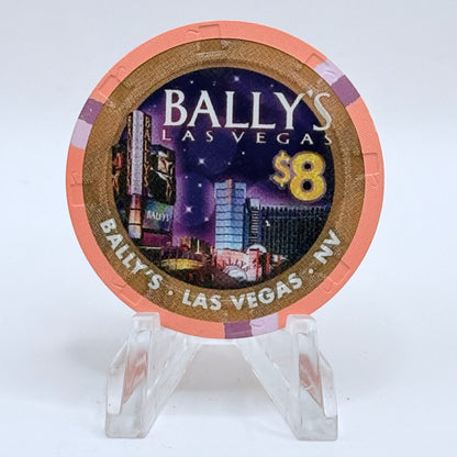 Bally's Las Vegas Nevada 2007 'Year Of The Pig' LE $8 Casino Chip E7754