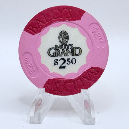 Bally's Grand Atlantic City New Jersey $2.50 Casino Chip