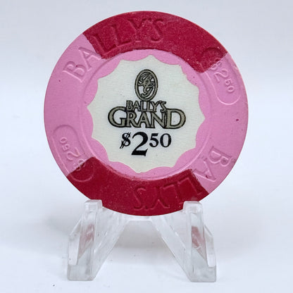 Bally's Grand Atlantic City New Jersey $2.50 Casino Chip