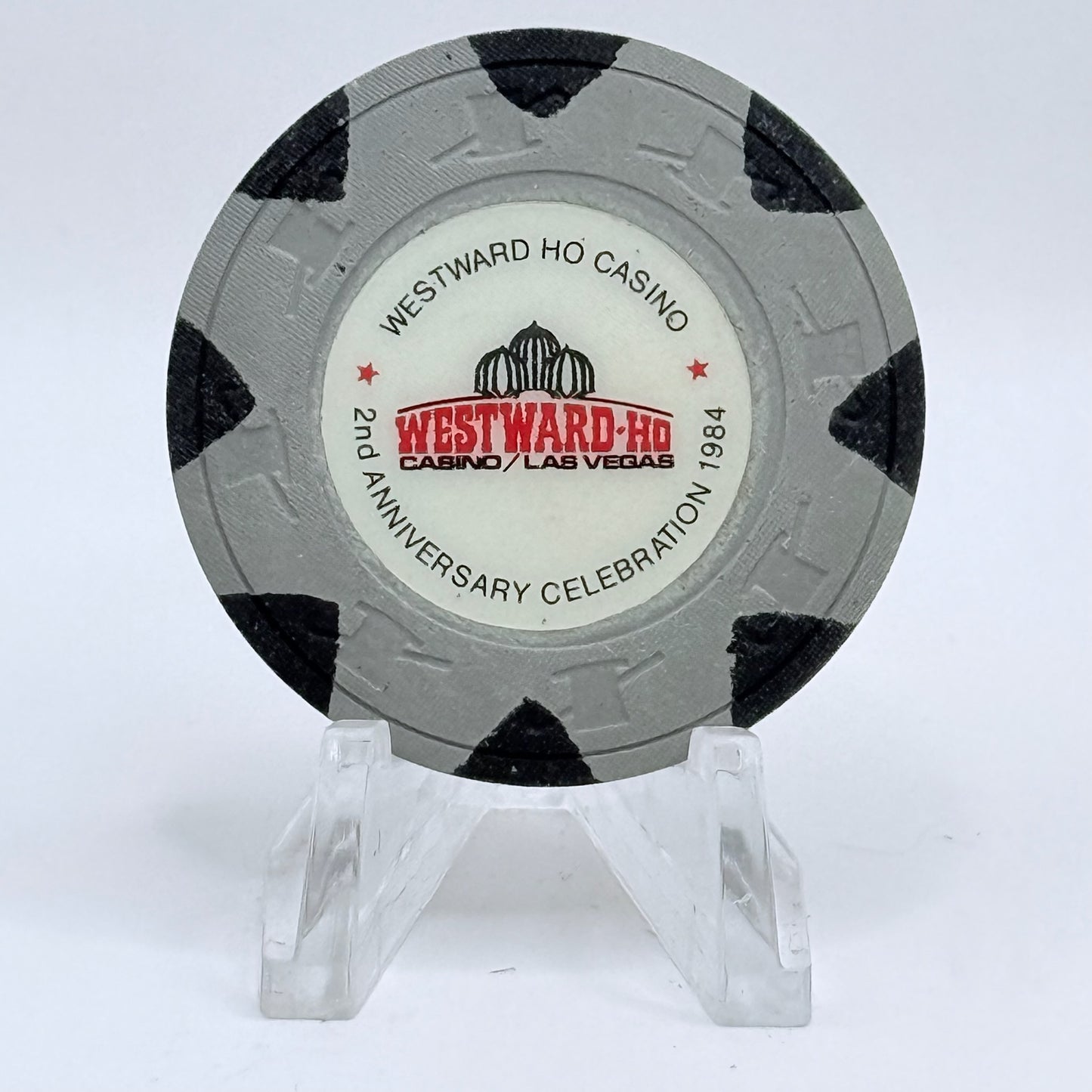 Westward Ho Hotel Casino Las Vegas Nevada 1984 "2nd Anniversary" Casino Chip N2687