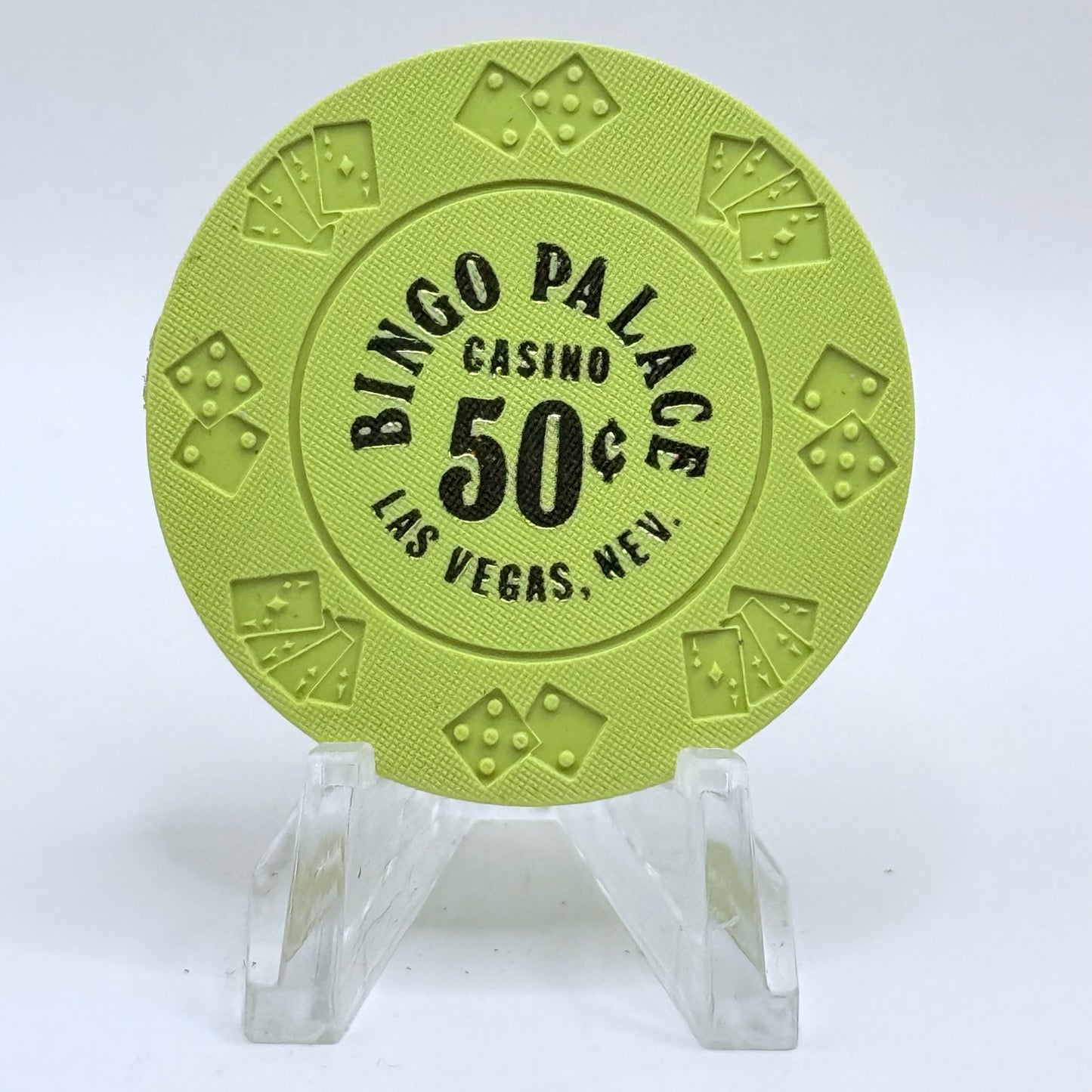 Bingo Palace Las Vegas Nevada 1977 $0.50 Casino Chip N1364