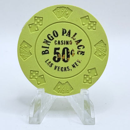 Bingo Palace Las Vegas Nevada 1977 $0.50 Casino Chip N1364