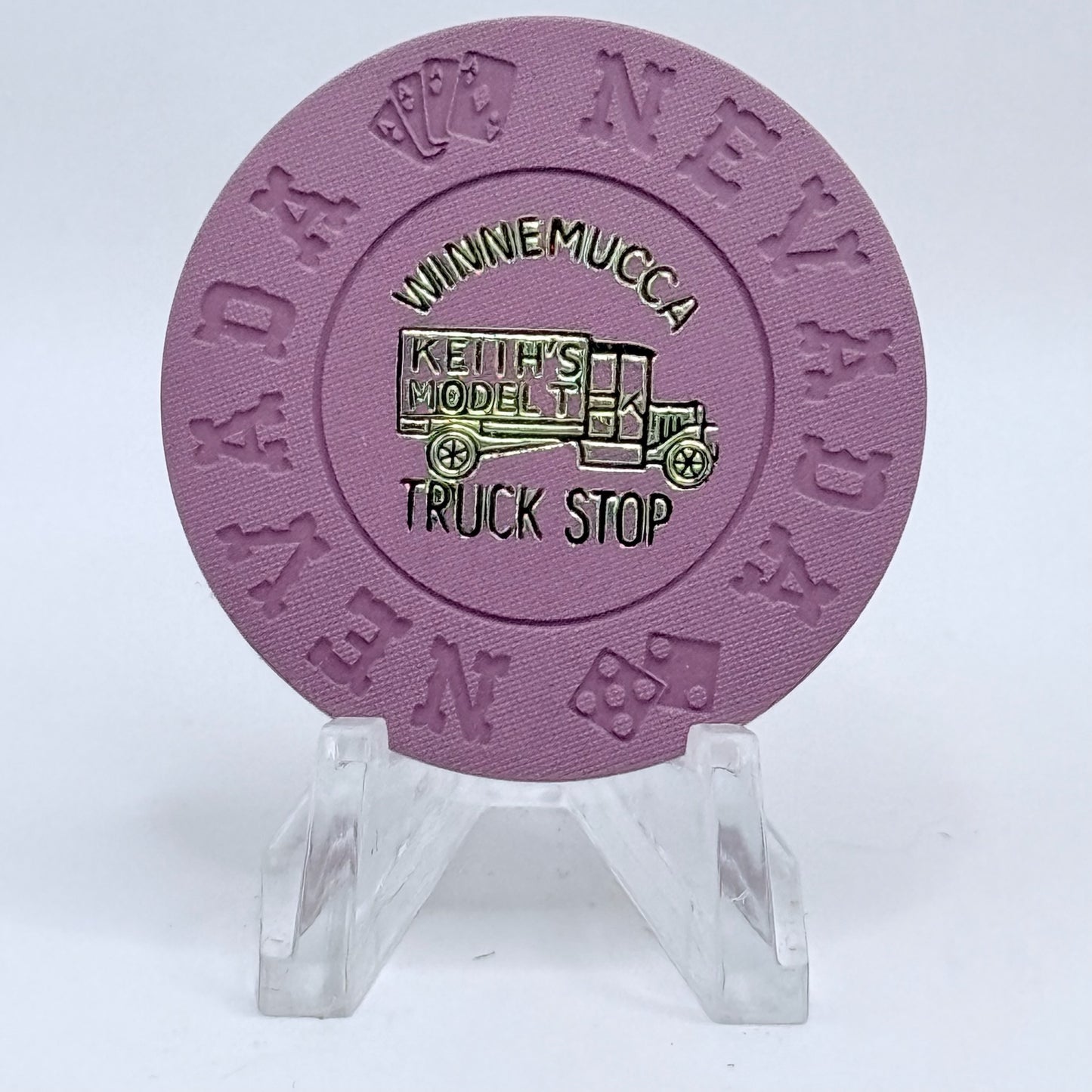Model Truck Stop "Keith's" Casino Winnemucca Nevada 1969 $.25 Casino Chip N6099