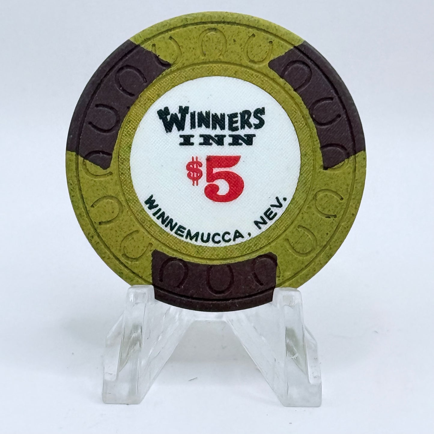 Winners Inn Winnemucca Nevada 1972 $5 Casino Chip N4368