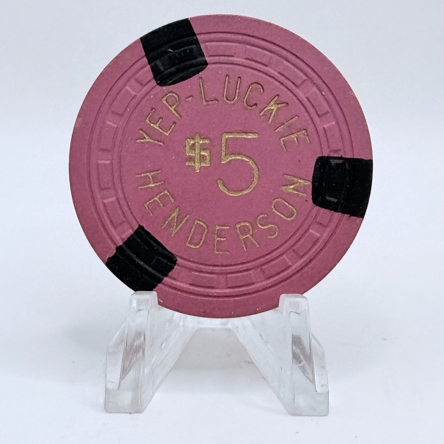Lucky Club Casino Henderson Nevada 1962 $5 Casino Chip N6490