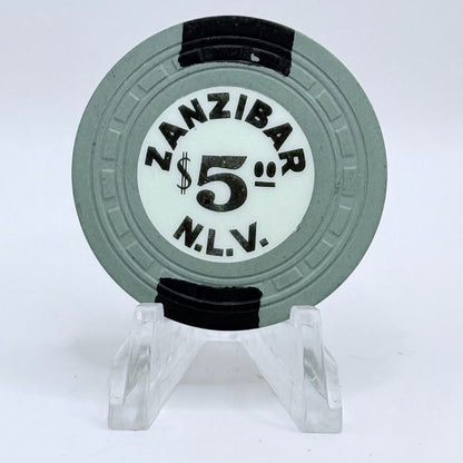 Zanzibar N. Las Vegas Nevada 1962 $5 Casino Chip N6487