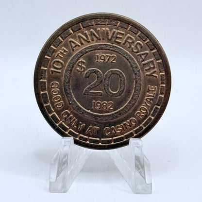 Ric's Casino Royale San Bruno California 1982 '10th Anniversary' $20 Tokens - Other