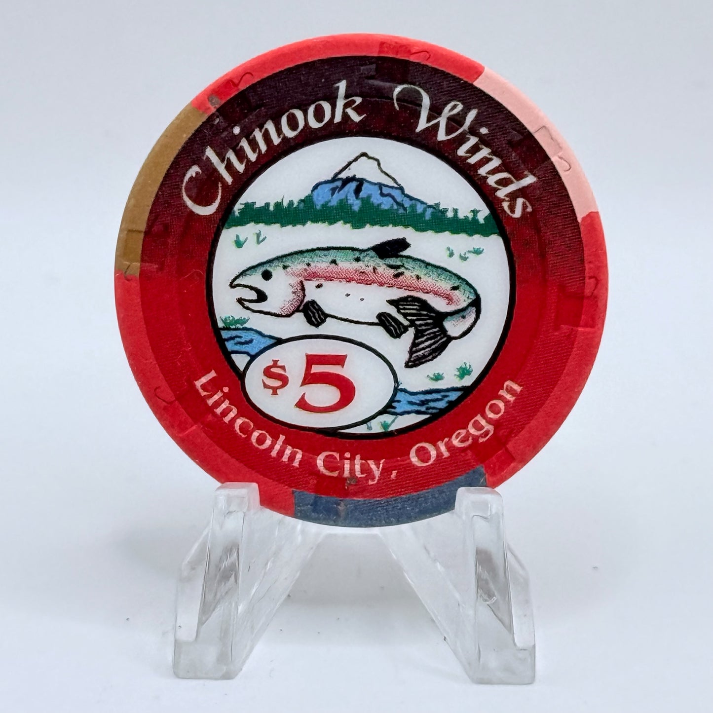Chinook Winds Lincoln City Oregon $5 Casino Chip