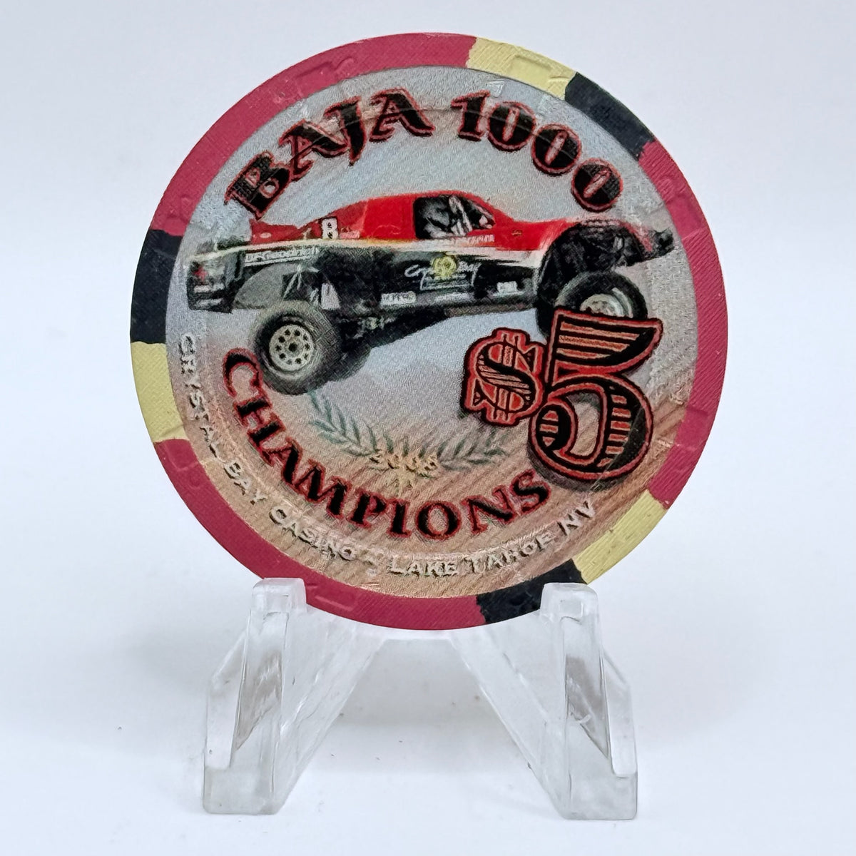Crystal Bay Casino Crystal Bay Nevada 2009 'Baja Champions' LE $5 Casino Chip E9076