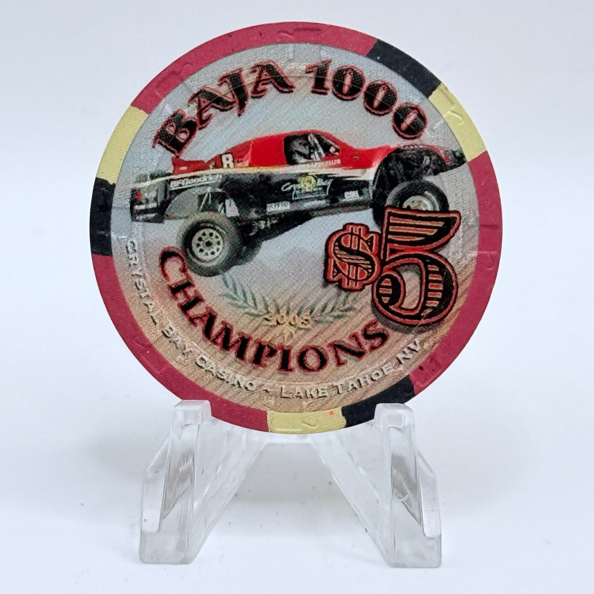 Crystal Bay Casino Crystal Bay Nevada 2009 'Baja Champions' LE $5 Casino Chip E9076