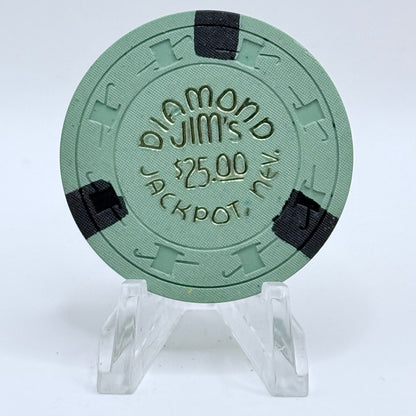 Diamond Jim's Jackpot Nevada 1964 $25 Casino Chip N3697