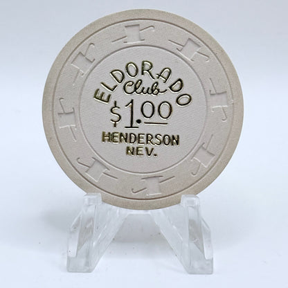 Eldorado Henderson Nevada 1960s $1 Casino Chip N3866