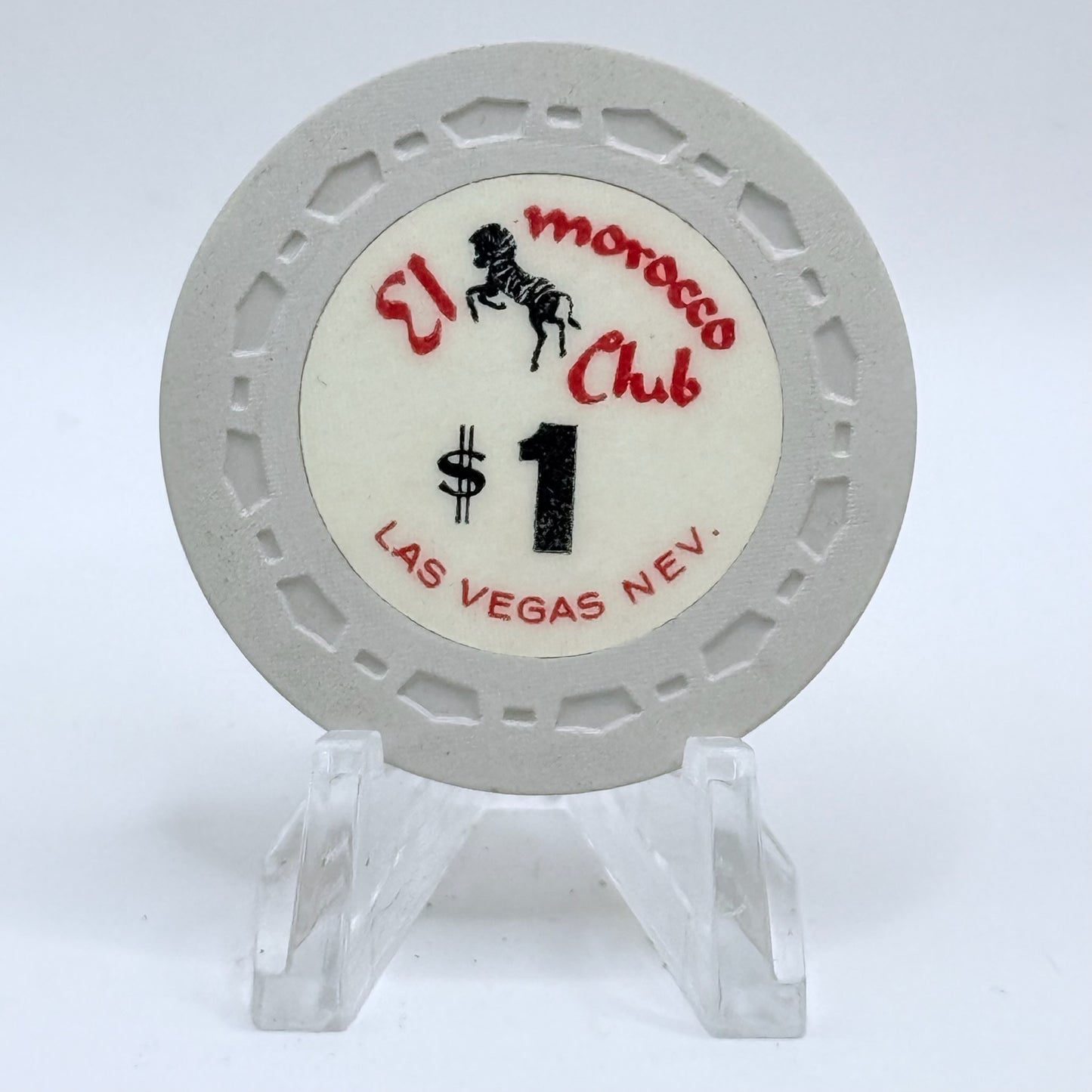 El Morocco Club Las Vegas Nevada 1964 LE $1 Casino Chip N6719