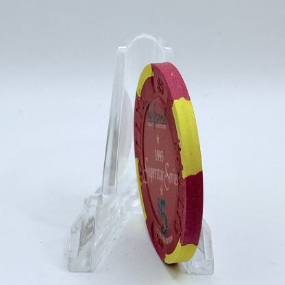 Bally's Grand Atlantic City New Jersey 1995 'Superstar Series, Bill Cosby' LE $5 Casino Chip