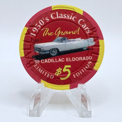 Bally's Grand Atlantic City New Jersey '1959 Cadillac Eldorado' LE $5 Casino Chip