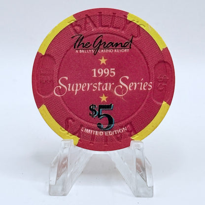 Bally's Grand Atlantic City New Jersey 1995 'Superstar Series, Liza Minnelli' LE $5 Casino Chip