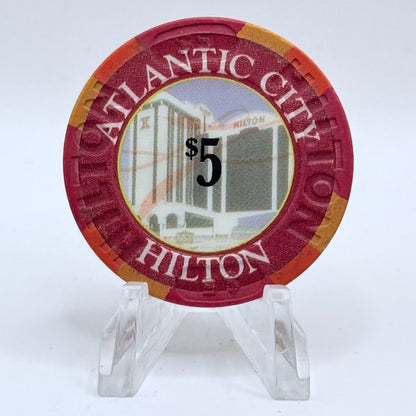 Atlantic City Hilton Atlantic City New Jersey $5 Casino Chip