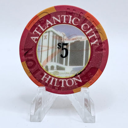 Atlantic City Hilton Atlantic City New Jersey $5 Casino Chip