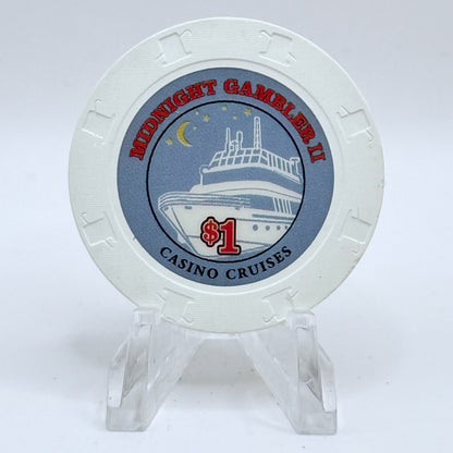Midnight Gambler II Freeport New York $1 Casino Chip