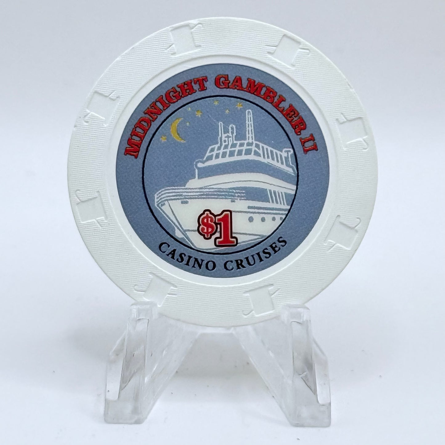 Midnight Gambler II Freeport New York $1 Casino Chip