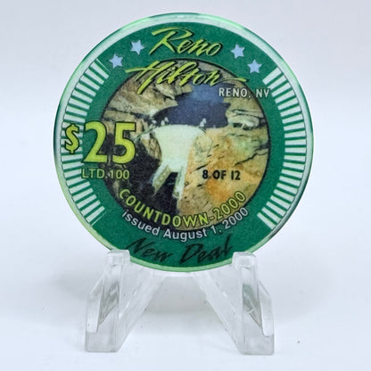 Hilton Resort Reno Nevada 2000 'New Deal' Series 2000 LE $25 Casino Chip V4577