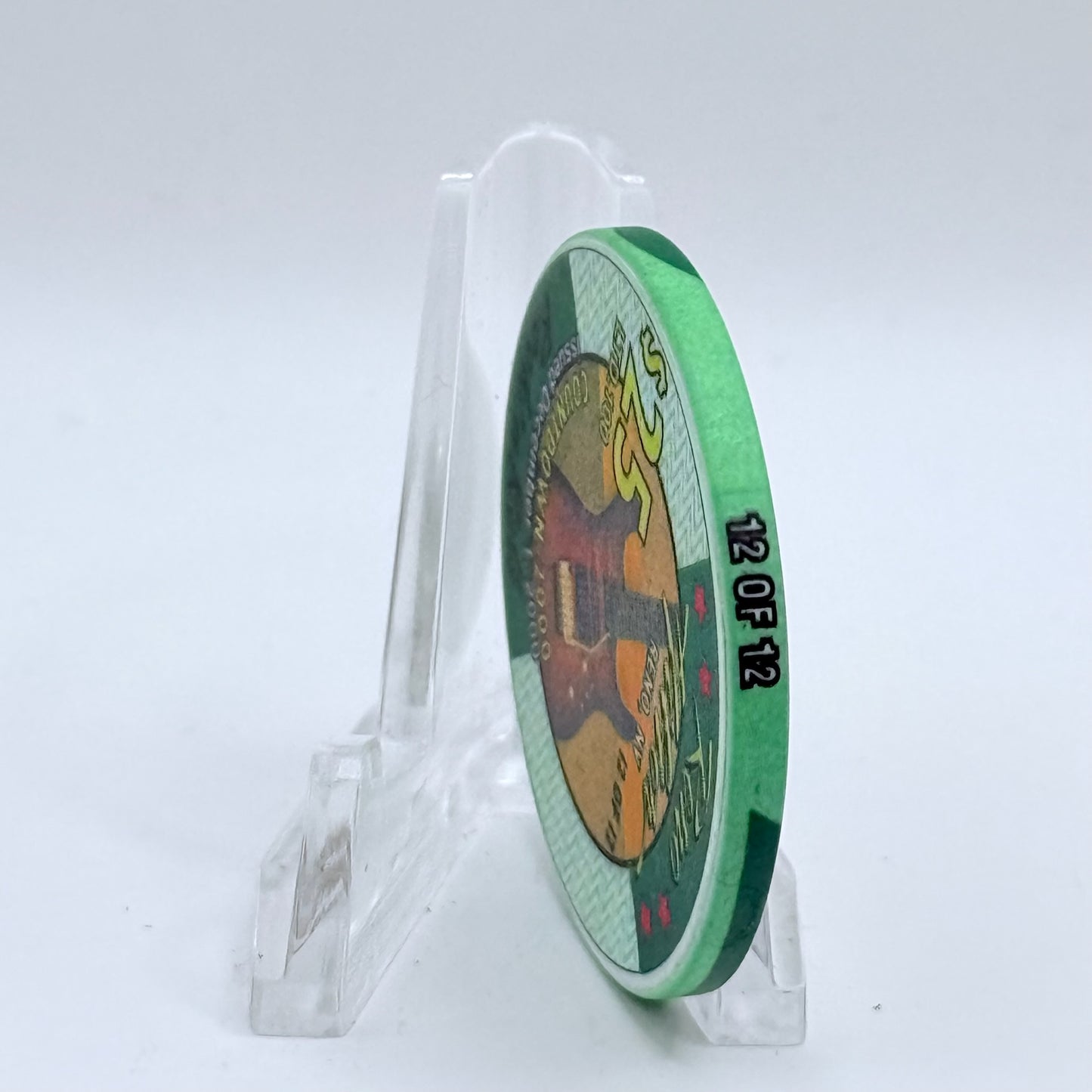Hilton Resort Reno Nevada 2000 'Rock And Roll' Series 2000 LE $25 Casino Chip V4582