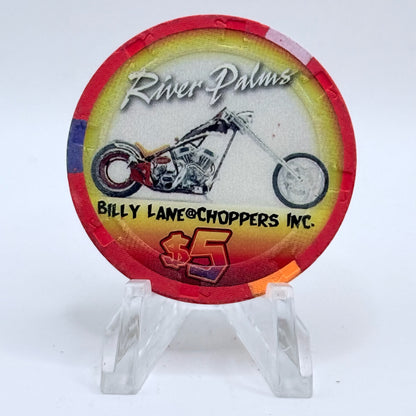 River Palms Laughlin Nevada 2004 'Laughlin River Run, Billy Lane Choppers' LE $5 Casino Chip E4040