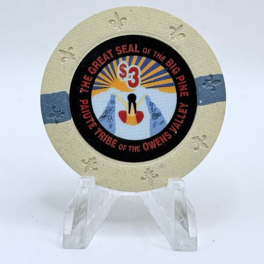 Sierra Springs Casino Big Pine California $3 Casino Chip