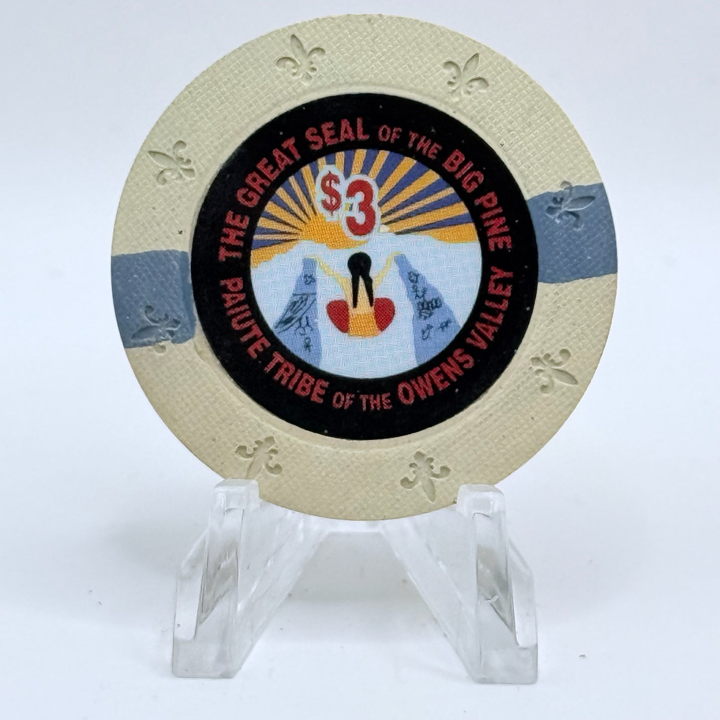 Sierra Springs Casino Big Pine California $3 Casino Chip