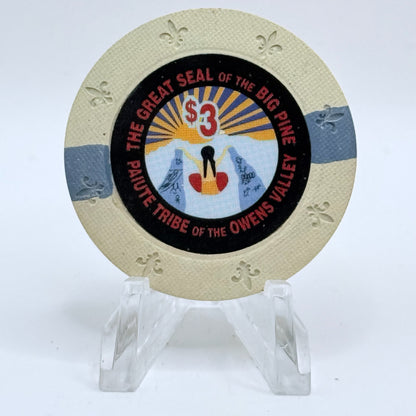 Sierra Springs Casino Big Pine California $3 Casino Chip