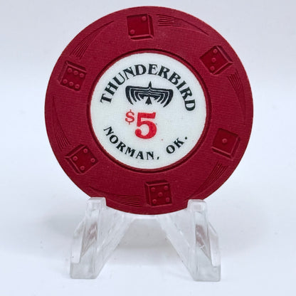 Thunderbird Norman Oklahoma $5 Casino Chip