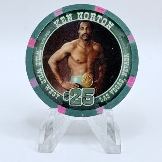 Wild Wild West Las Vegas Nevada 2005 'Ken Norton' LE $25 Casino Chip E4572