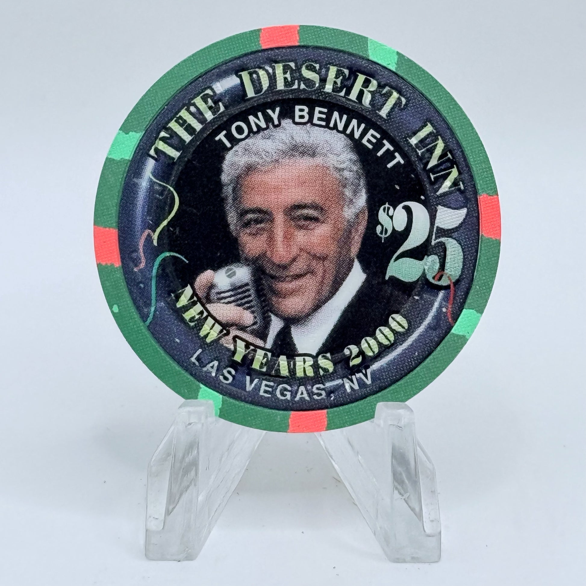 Desert Inn Las Vegas Nevada 1999 'Tony Bennett' LE $25 Casino Chip V3963