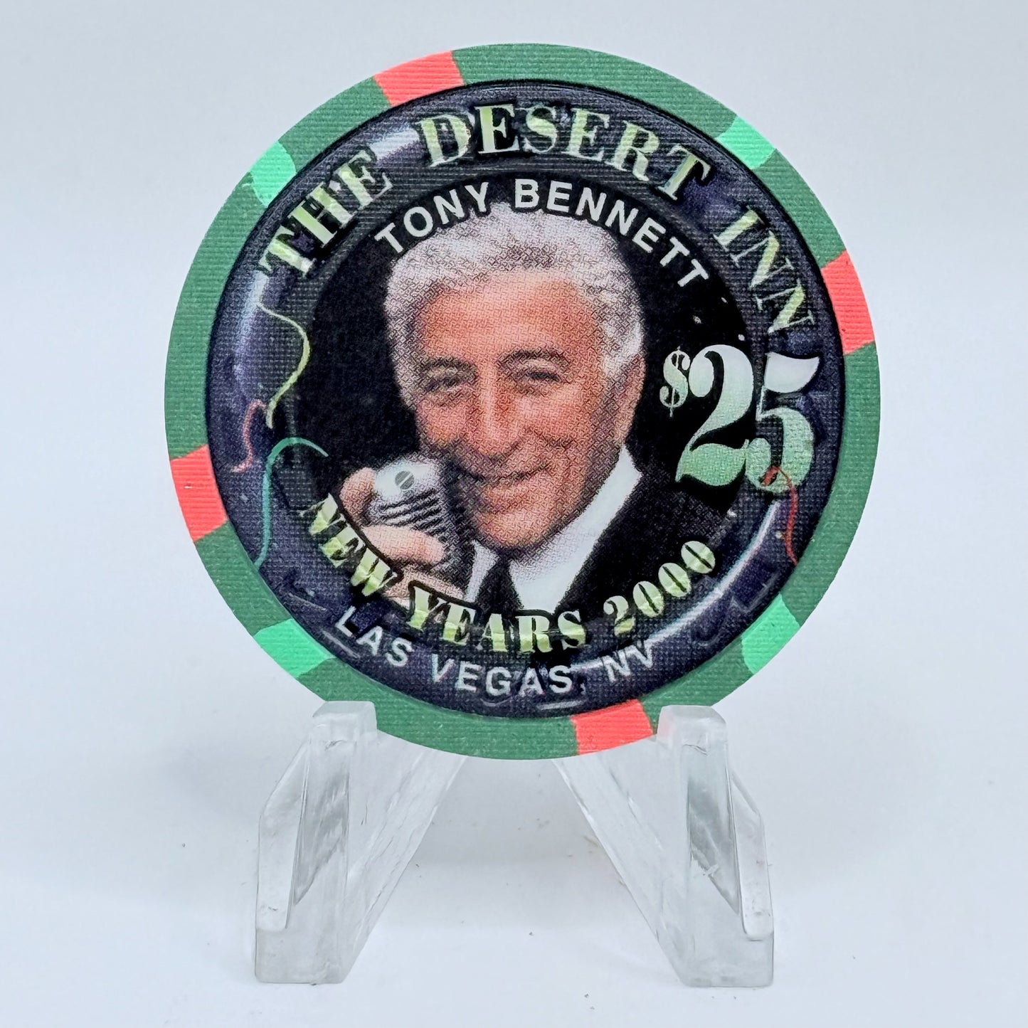 Desert Inn Las Vegas Nevada 1999 'Tony Bennett' LE $25 Casino Chip V3963