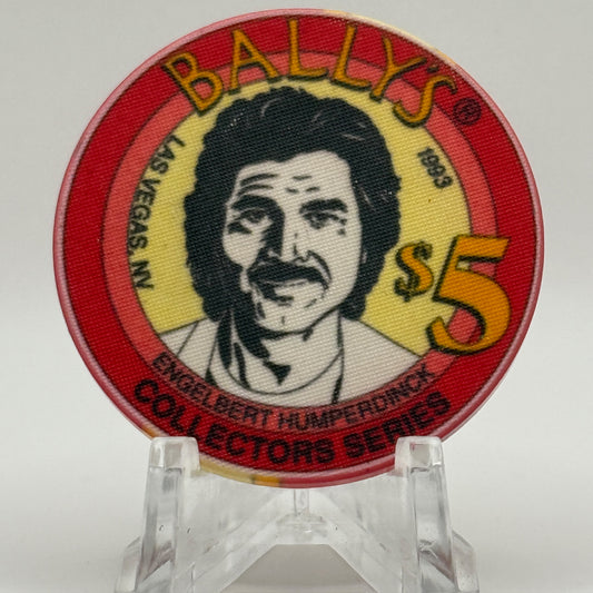 Bally's Las Vegas Nevada 1993 'Engelbert Humperdinck' LE $5 Casino Chip N0602