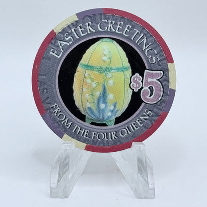 Four Queens Las Vegas Nevada 2003 'Easter' LE $5 Casino Chip E0533